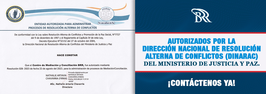 Certificado de Centro de Mediación y Conciliación BRR