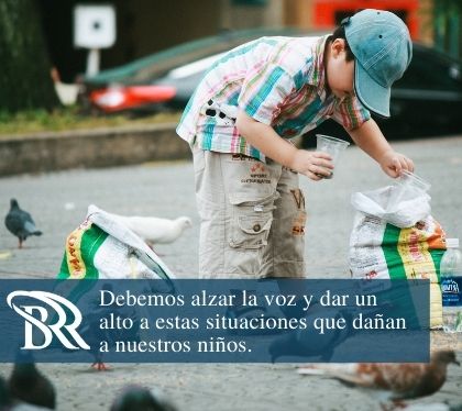 Nio Busca en la Basura por Trabajo Infantil en Costa Rica