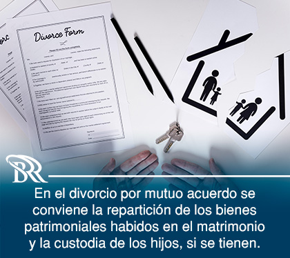 Pareja al Divorciarse por Mutuo Acuerdo Reparten Bienes y Custodia Hijos